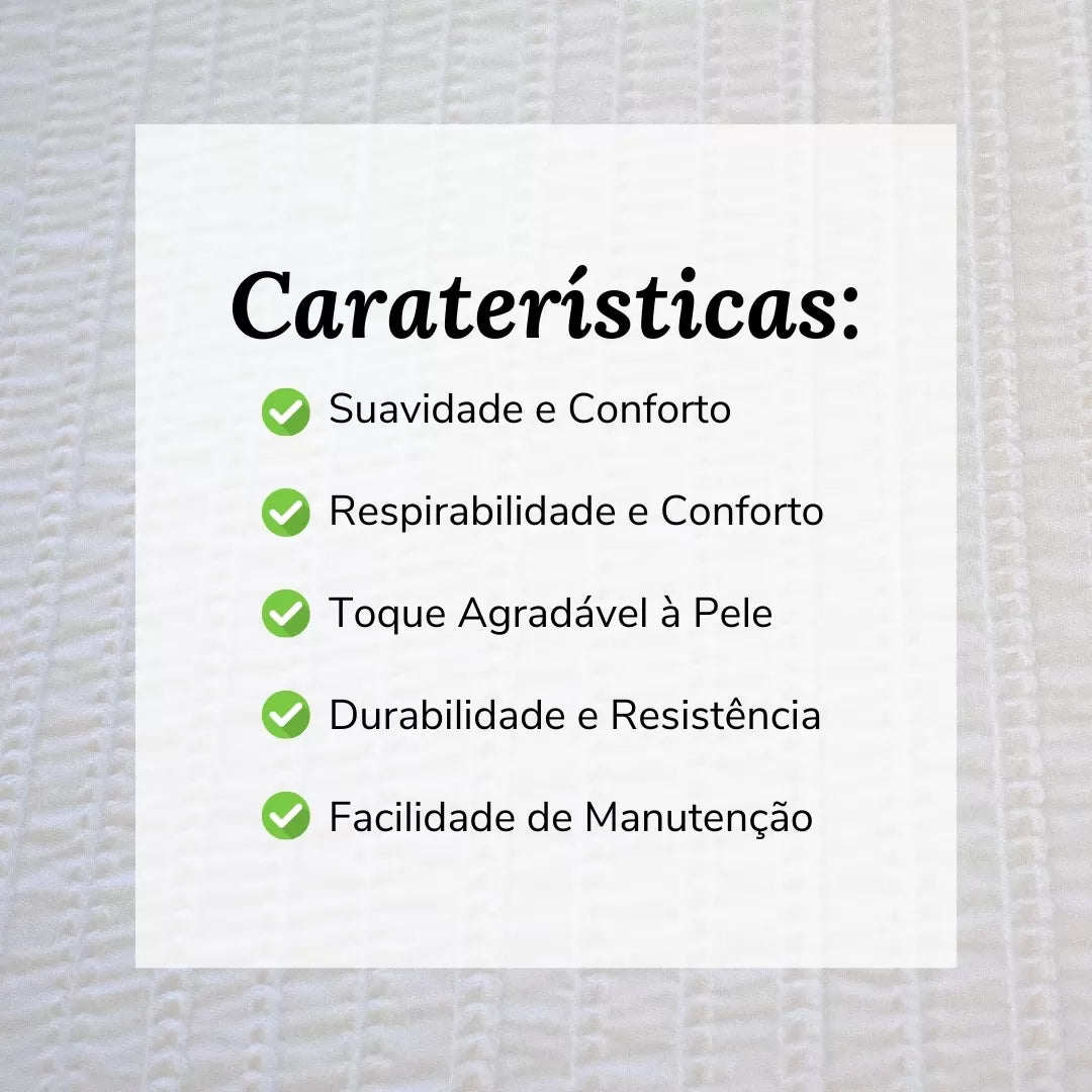 Capa de Edredón com Riscas Branco
