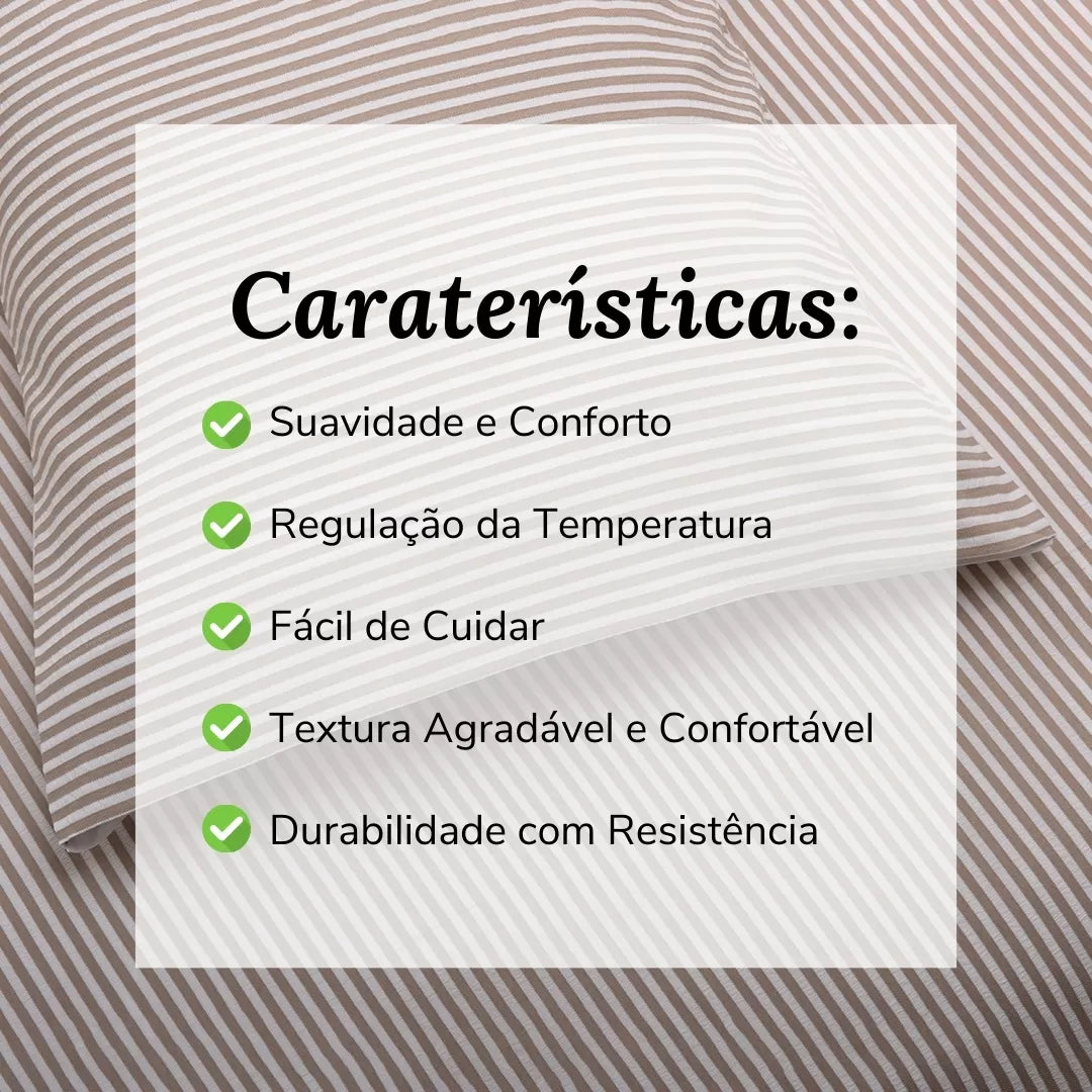 Capa de Edredón Riscas Camel