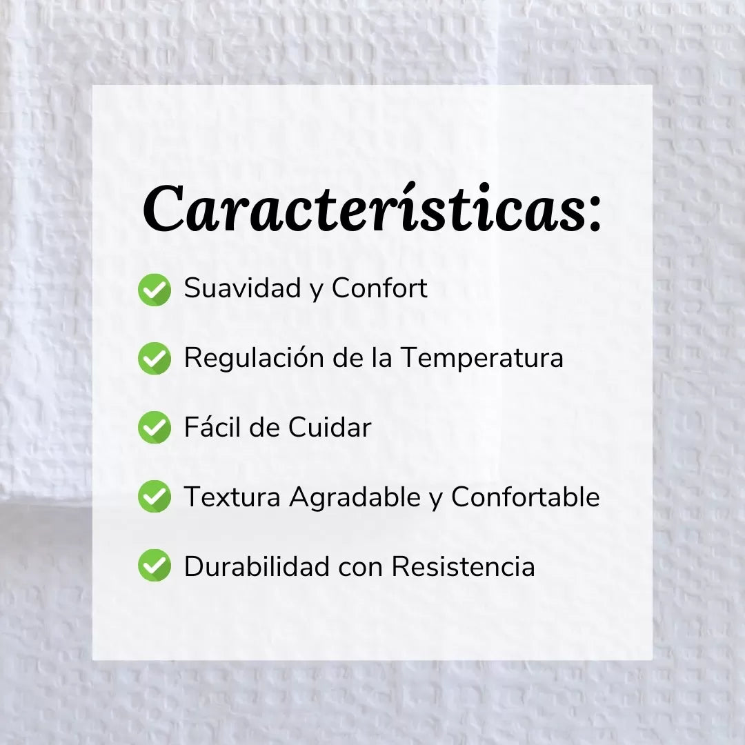 Funda Nórdica Waffle Blanco