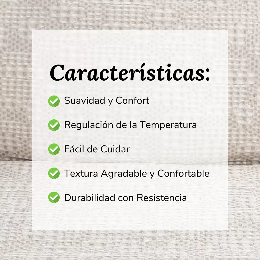 Funda Nórdica Waffle Lino