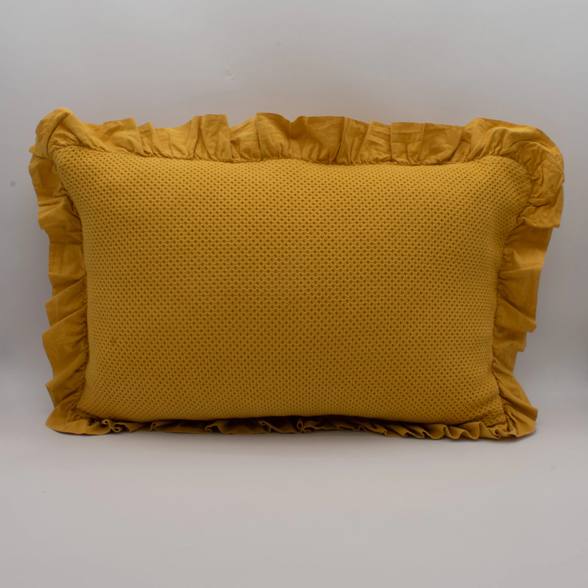 Almofada de Colcha com Folho Amarelo
