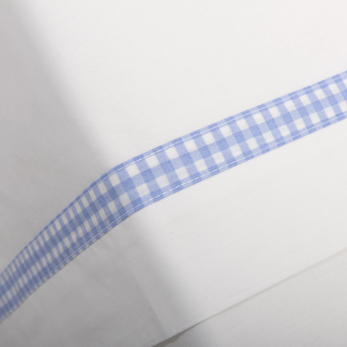 Sábanas Cuna Vichy Azul