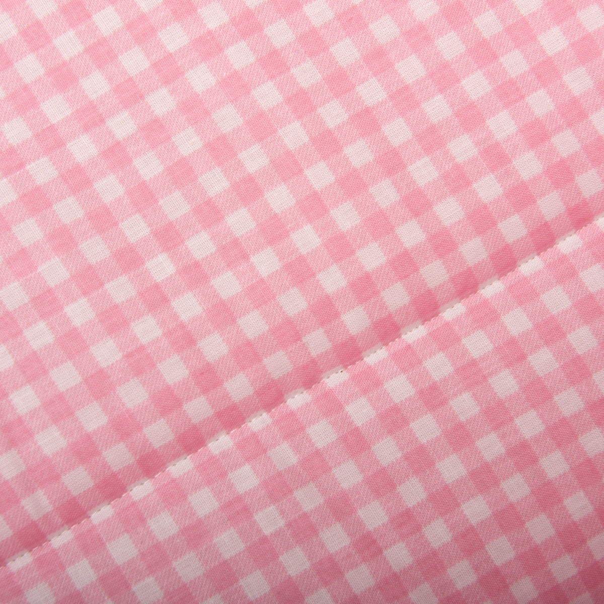 Edredão Berço Vichy Cor-de-Rosa