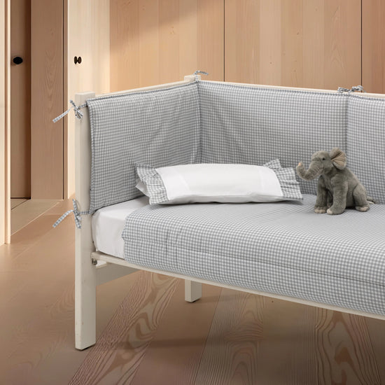 Edredón Cuna Vichy Gris