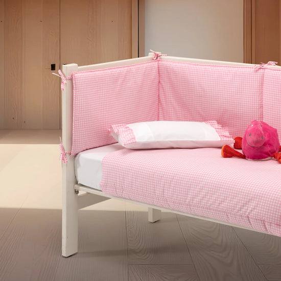 Protetor de Berço Vichy Cor-de-Rosa