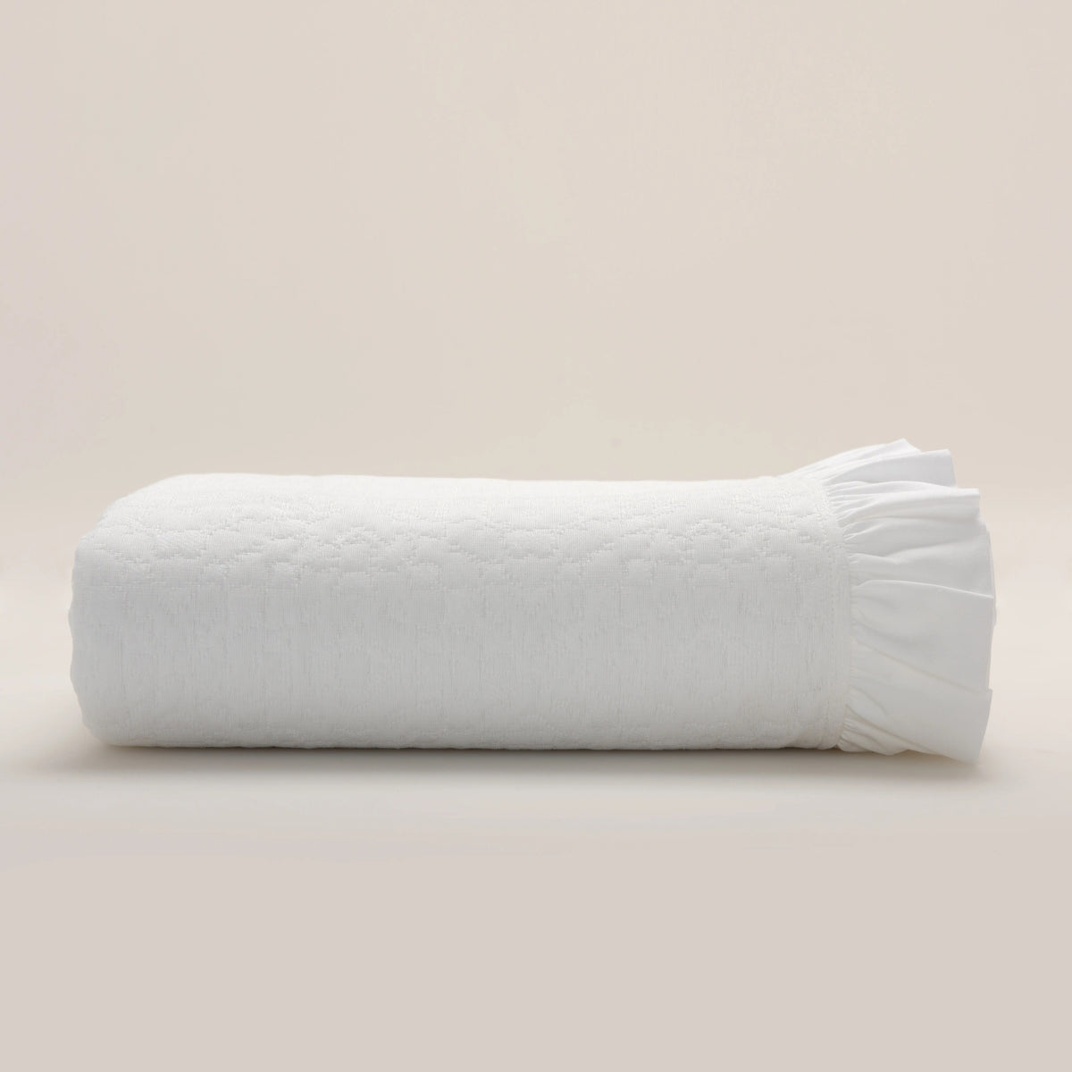 Colcha Marina con Volante Blanco