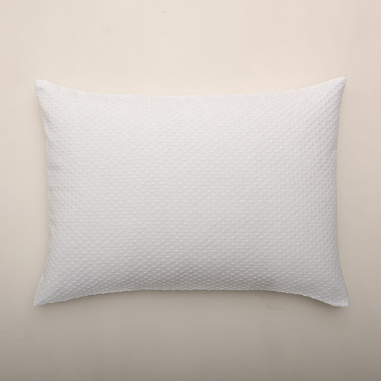 Almofada de Colcha Alexia com Pontos Branco