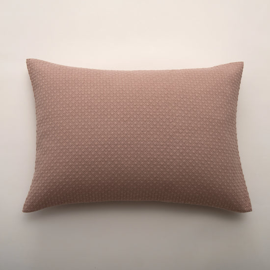 Cojín de Algodón Rosa con Padrón Geométrico – Sónia
