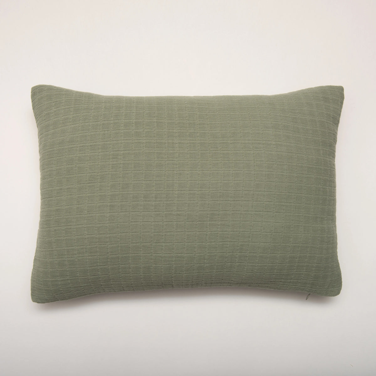 Cojín de Muselina de Algodón Verde 35x50 cm Stonewashed - Nuria