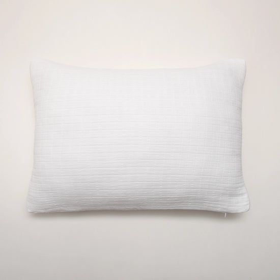 Cojín en Muselina de Algodón Blanco 35x50 cm Stonewashed – Nuria