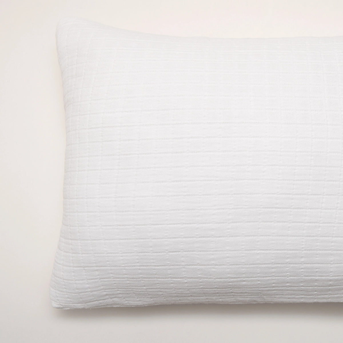 Cojín en Muselina de Algodón Blanco 35x50 cm Stonewashed – Nuria