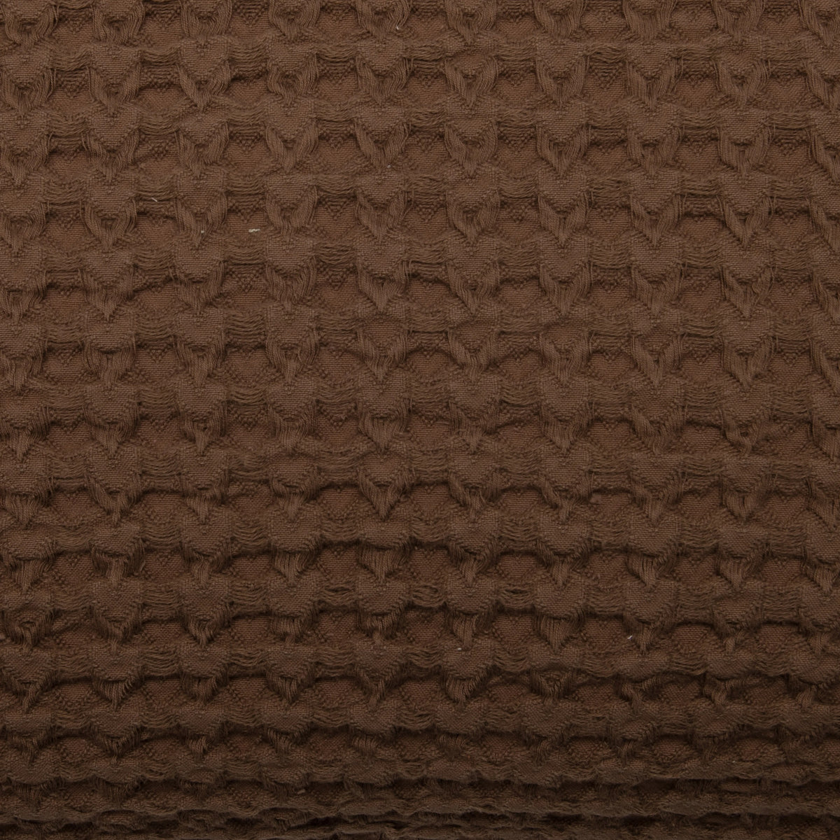 Cojín de Algodón Chocolate 35x50 cm Diseño Waffle - Nicole