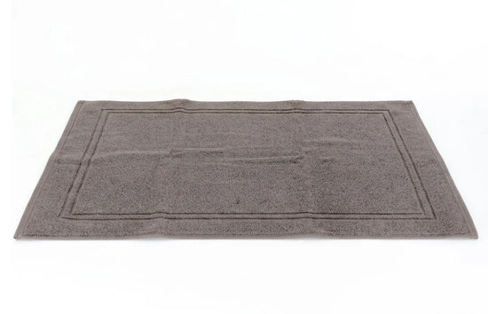 Alfombrilla de Baño Felpo Dos Rayas Topo