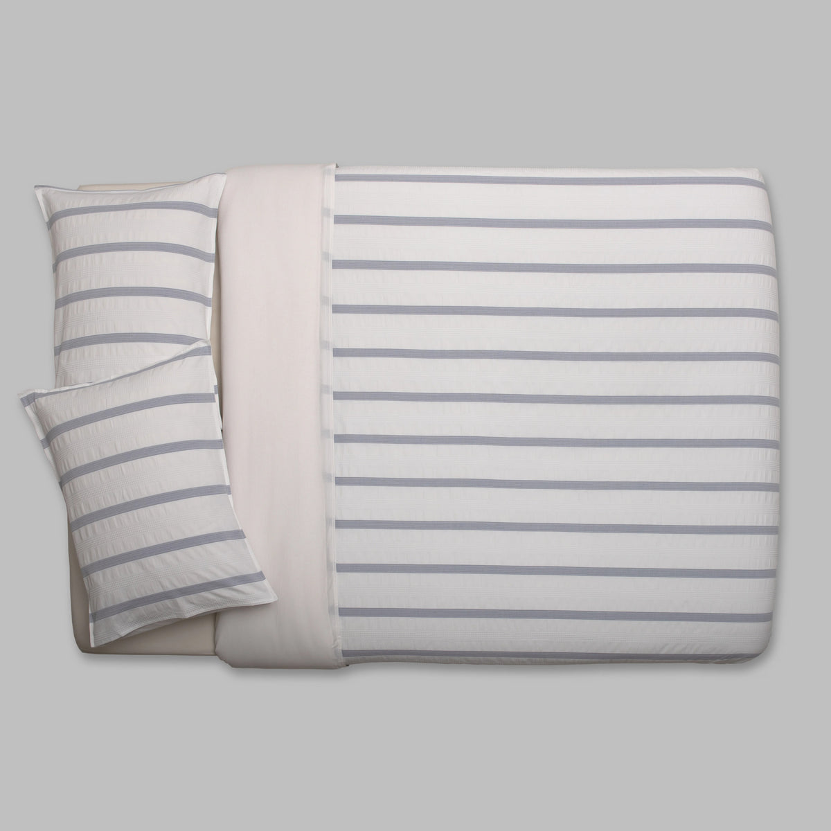 Capa de Edredón Azul 100% Algodão - Seersucker