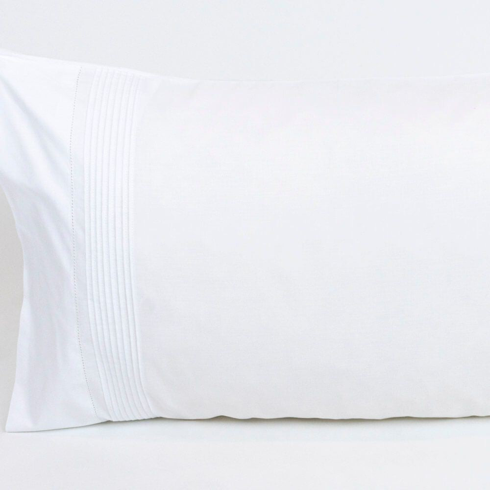 Par de Fronhas de Almofada 370 Branco 50 x 80 cm