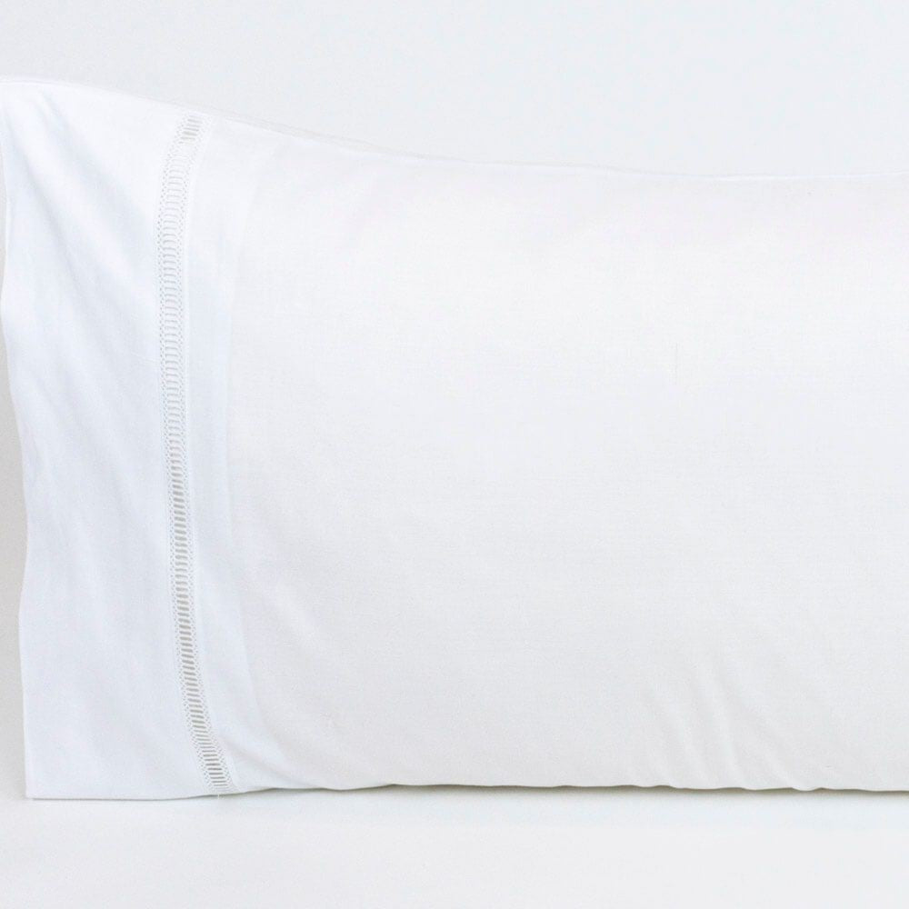 Par de Fronhas de Almofada 509 Branco 50 x 80 cm