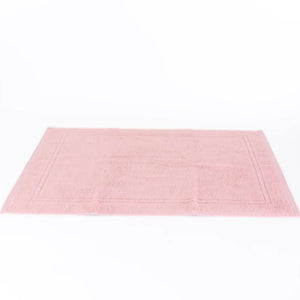 Alfombrilla de Baño Felpo Dos Rayas Rosa