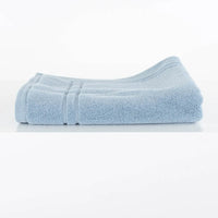 Alfombrilla de Baño Felpo Dos Rayas Azul