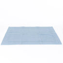 Alfombrilla de Baño Felpo Dos Rayas Azul