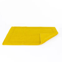 Alfombrilla de Baño Felpo Dos Rayas Amarillo