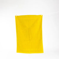 Alfombrilla de Baño Felpo Dos Rayas Amarillo