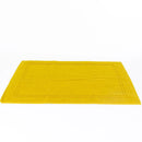 Alfombrilla de Baño Felpo Dos Rayas Amarillo