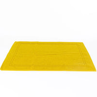 Alfombrilla de Baño Felpo Dos Rayas Amarillo