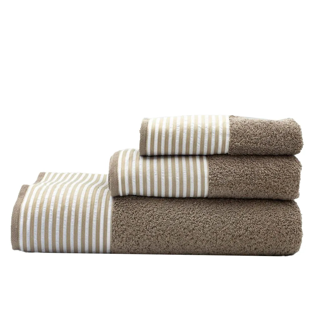 (3 Peças) Toalhas 548 Taupe