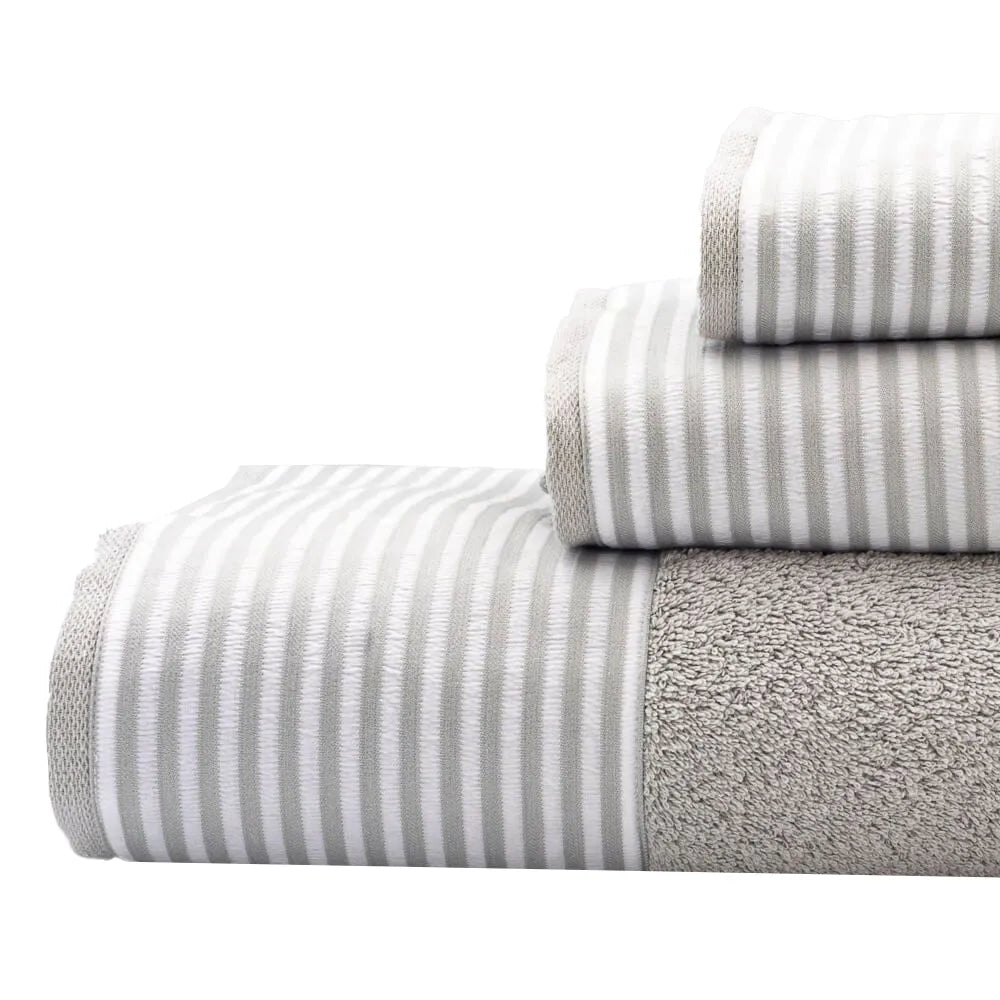 (3 Piezas) Toallas 548 Gris Claro