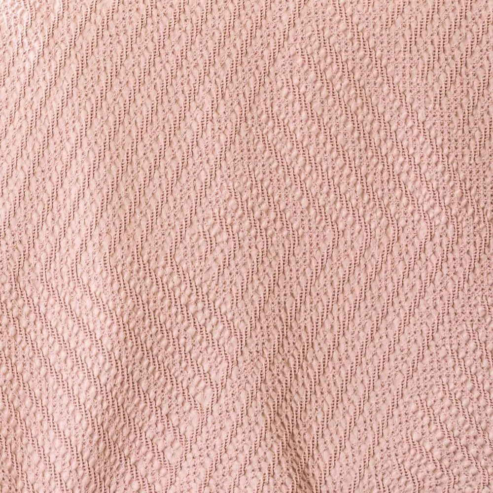 Colcha com Folho Rosa Seco