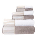 Toalhas Riscas Taupe