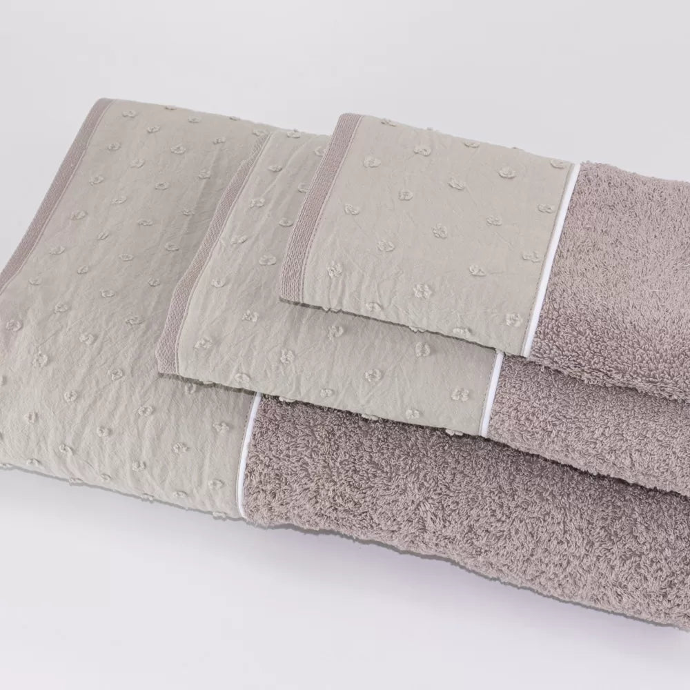 Toalhas Plumeti Taupe