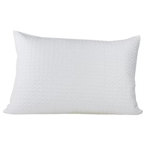 Cojín de Colcha Nido de Abeja Blanco