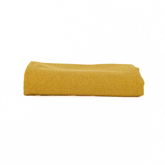 Tapa Pés de Algodão Liso Mostarda