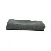Plaid de Algodón Liso Gris Oscuro
