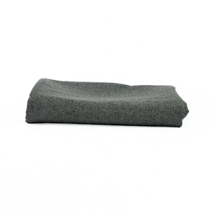Plaid de Algodón Liso Gris Oscuro