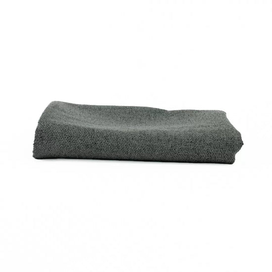 Tapa Pés de Algodão Liso Cinzento Escuro