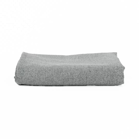 Tapa Pés de Algodão Liso Cinzento Claro