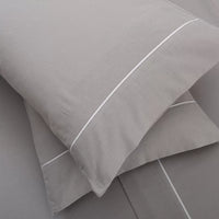 Lençóis de Flanela Liso Cinzento