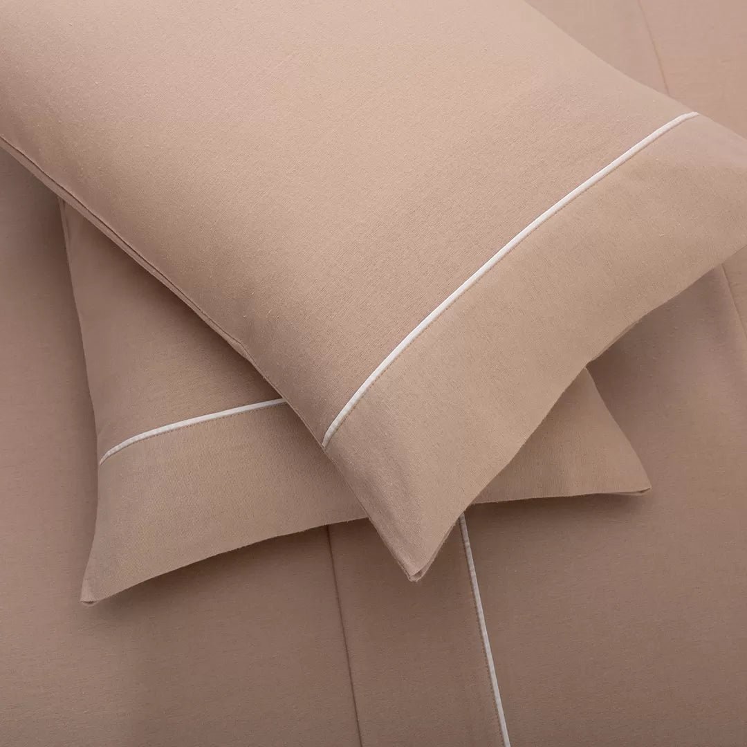 Lençóis de Flanela Liso Camel