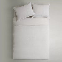 Capa de Edredón Efeito Waffle Branco