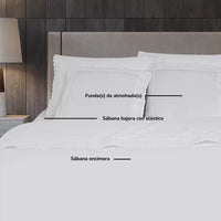 Sábanas bordadas Blanco