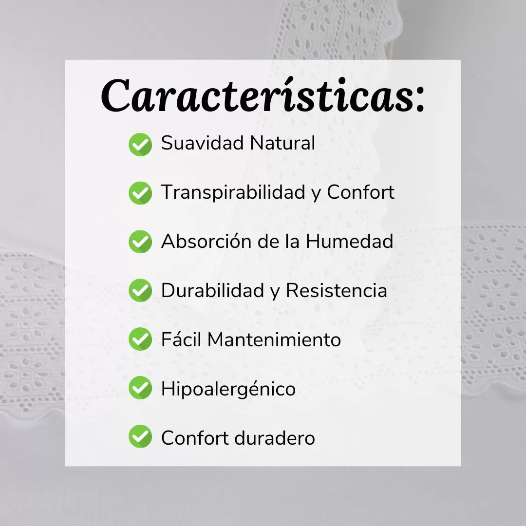 Sábanas bordadas Blanco