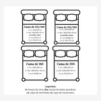 lençóis bordados