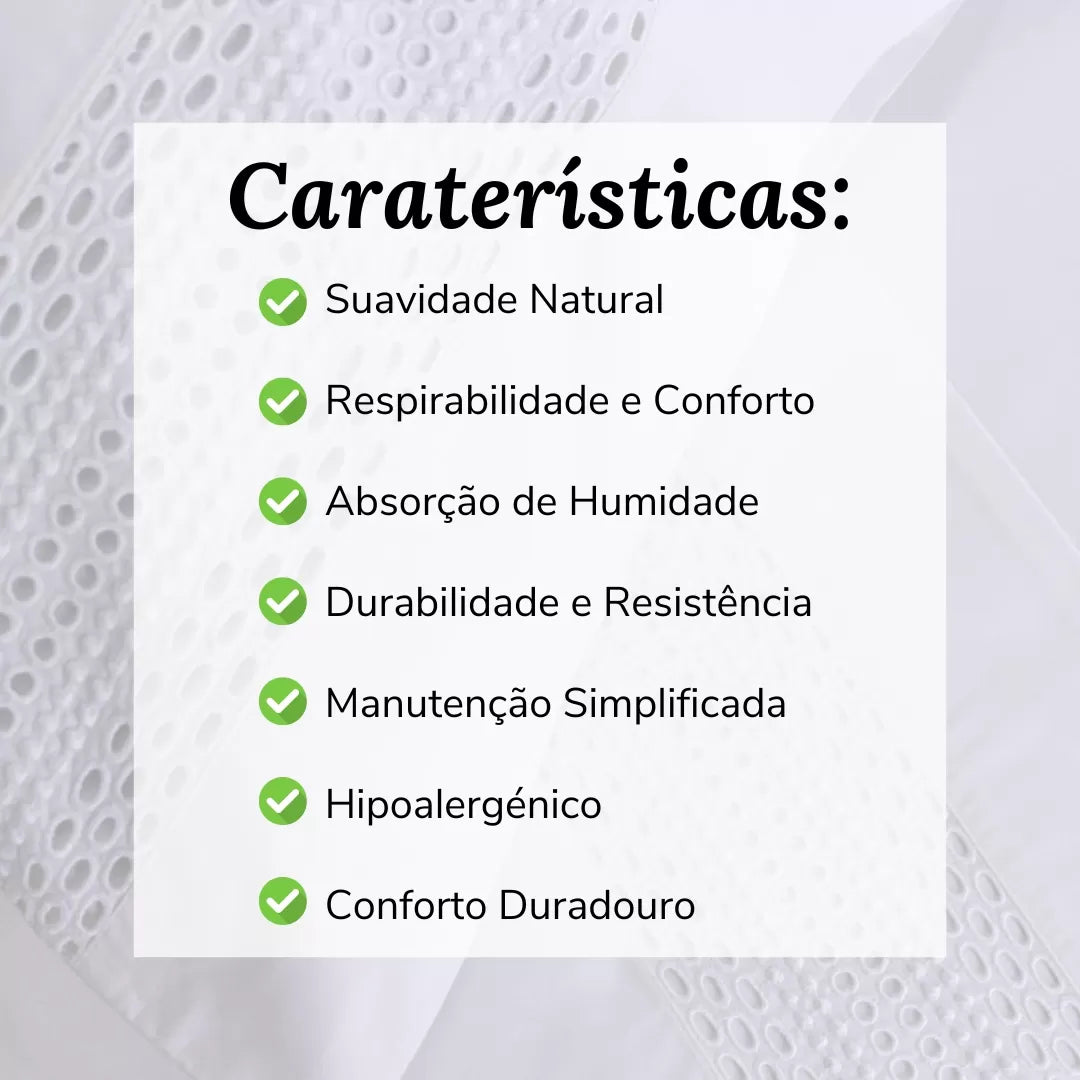 Lençóis Bordados de 200 Fios