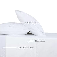 Sábanas bordadas de 200 hilos