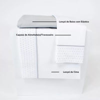 Lençóis Bolinhas Cinzento