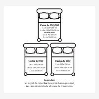 Lençóis Brancos com Bordado