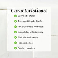 Sábana Beige con Bordado