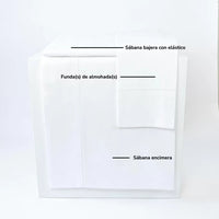 Sábanas Blancas con Bordado